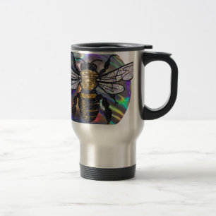 jeweled bee travel mug