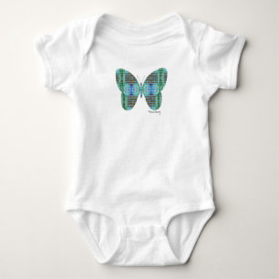 Jeweled Butterfly glass effect Baby Bodysuit