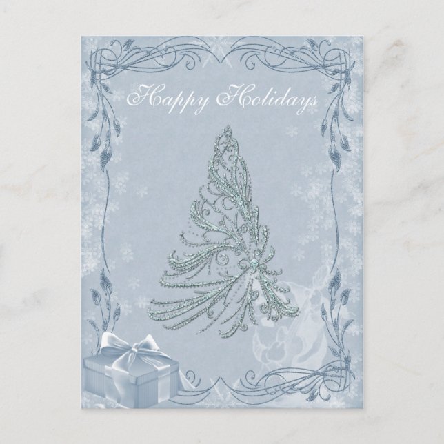 Jeweled Christmas Tree Postcard (Front)