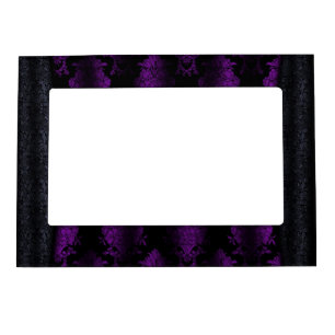 Jeweled Clip Damask Vampire Goth Wedding Magnetic Picture Frame