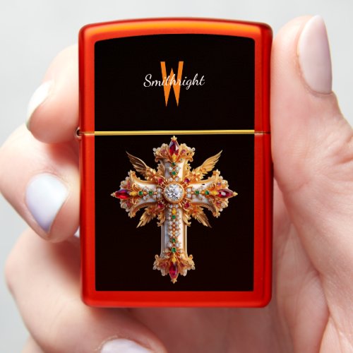 Jeweled Cross of Harmony Zippo Lighter