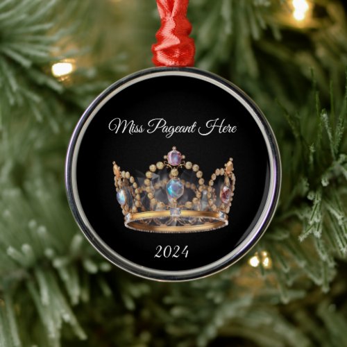 Jeweled Crown Christmas Ornament