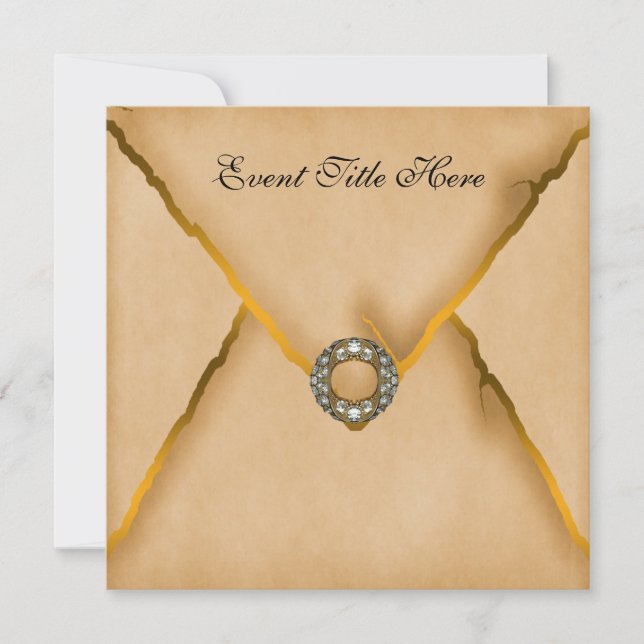 Jeweled Custom New Years Party Invitation (Front)