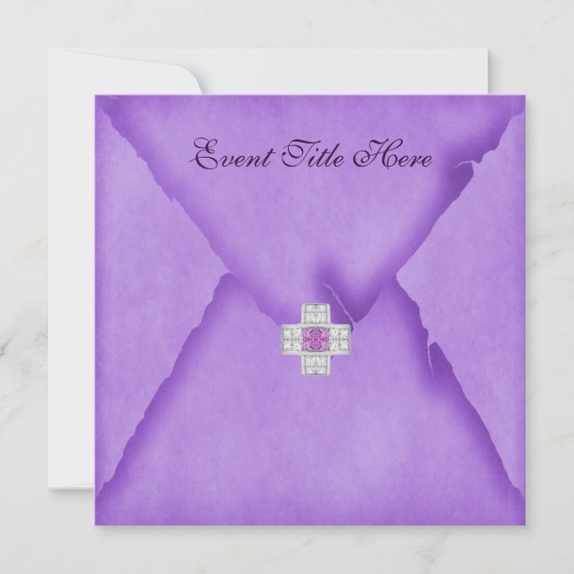 Jeweled Custom Party Invitation (Front)