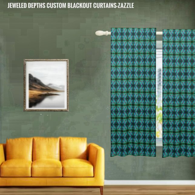 Jeweled Depths  Blackout Curtains (Creator Uploaded)