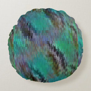 Jeweled Depths Round Pillow
