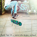 Jeweled Depths Skateboard<br><div class="desc">Glowing, jewel tones, captivate, in this exotic, abstract, graphic art-in colors of, purple, plum, blue, green, black, and gold.</div>