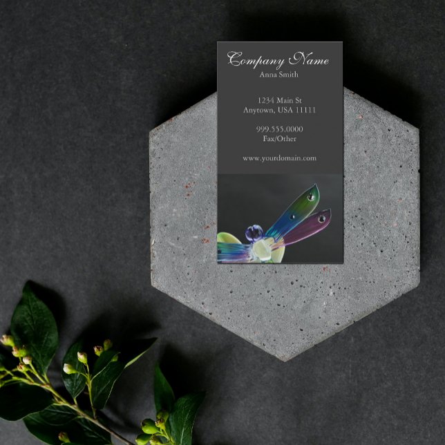 Jeweled Dragonfly Business Card (Creator Uploaded)