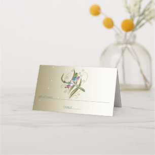 Jeweled Dragonfly Reception Place Card