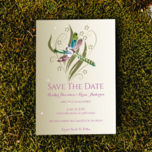 Jeweled Dragonfly Save The Date Announcement