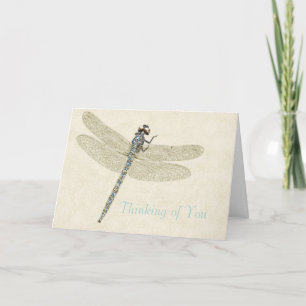 Jeweled Dragonfly Thinking of You Card