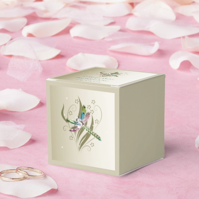 Jeweled Dragonfly Wedding Favor Box (Wedding)