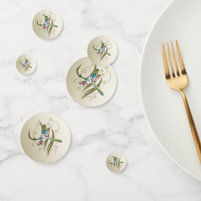 Jeweled Dragonfly Wedding Shower Table Confetti (Group)