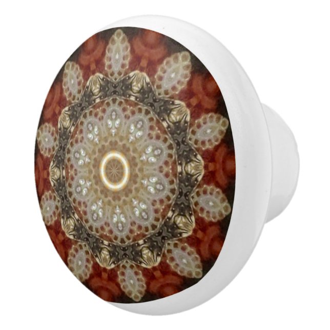 Jeweled Earth Cabinet Knob (Right)
