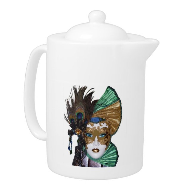Jeweled Face Mask Teapot
