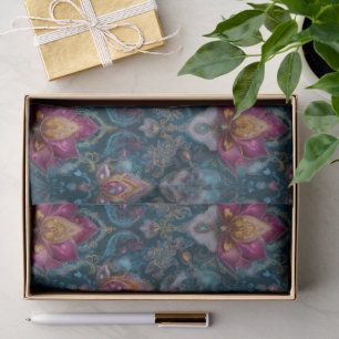 Jeweled Floral Tissue Paper