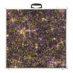 Jeweled Gold, Purple, Avocado Solid Faux Glitter Beer Pong Table