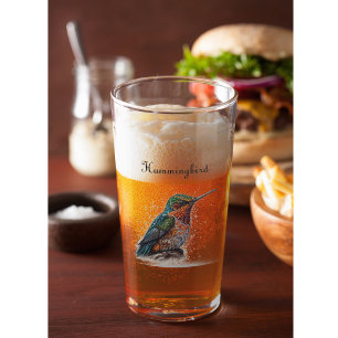 Jeweled Hummingbird Serenade, custom Glass