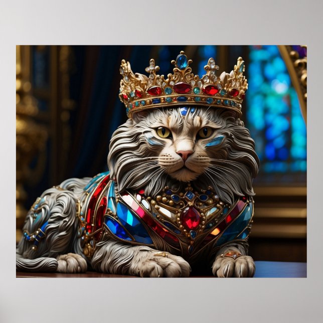*~*  Jeweled King CAT 5:4 AP68 Regal Royalty Poster (Front)