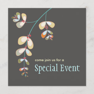 Jeweled Leaves Invitation