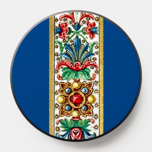 Jeweled Medieval Manuscript   PopSocket