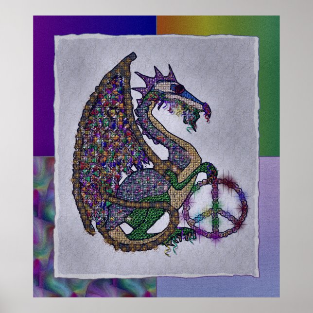 Jeweled Peace Dragon Poster (Front)