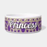 Jeweled Pearls Princess Ceramic Pet Bowl<br><div class="desc">Jeweled Pearls Princess personalized Ceramic Pet Bowl. Keep the name Princess or change it to your dog's real name.</div>
