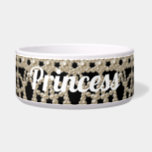 Jeweled Pearls Princess Custom Ceramic Pet Bowl<br><div class="desc">Jeweled Pearls Princess personalized Ceramic Pet Bowl. Keep the name Princess or change it to your dog's real name.</div>