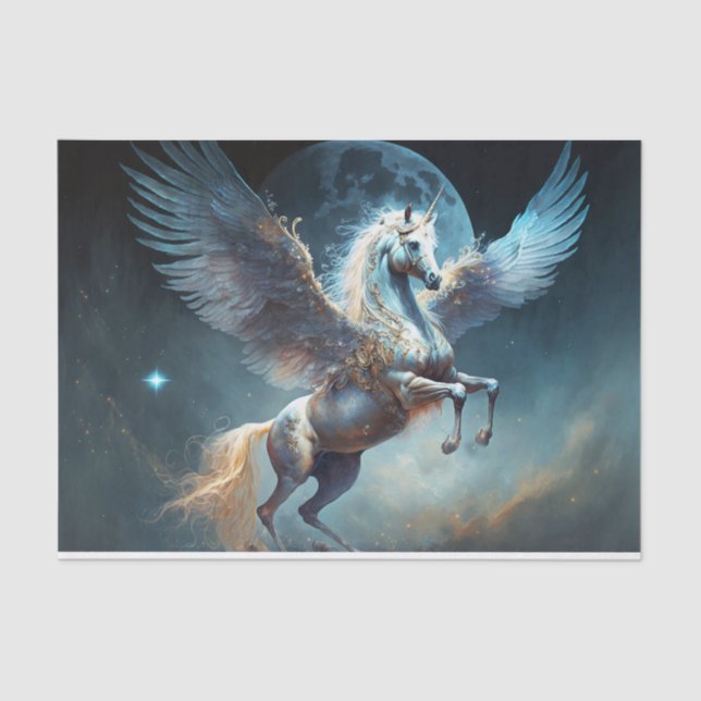 Jeweled Pegasus Tissue Paper (Front)