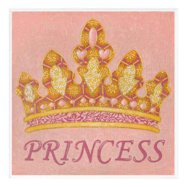 Jeweled Princess Crown by Chariklia Zaris Acrylic Print (Front)