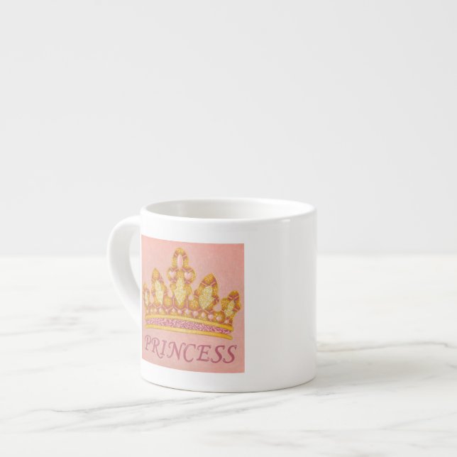 Jeweled Princess Crown by Chariklia Zaris Espresso Cup (Front Left)