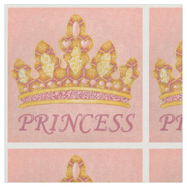 Jeweled Princess Crown by Chariklia Zaris Fabric (Close Up)