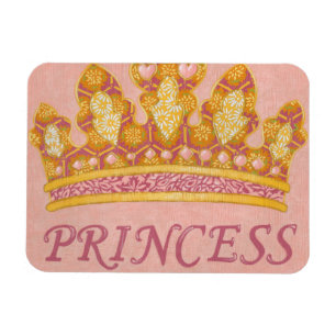 Jeweled Princess Crown by Chariklia Zaris Magnet
