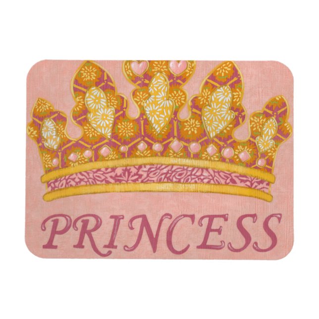 Jeweled Princess Crown by Chariklia Zaris Magnet (Horizontal)