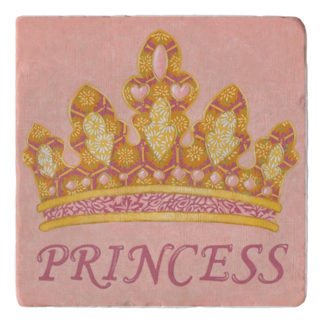 Jeweled Princess Crown by Chariklia Zaris Trivet (Front)
