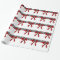 Jeweled Red Bow Damask Holiday