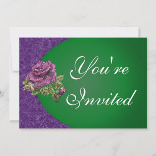 Jeweled Rose Party Invitation