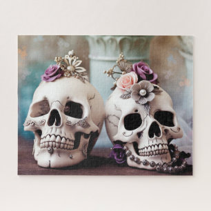 Jeweled Skulls Jigsaw Puzzle