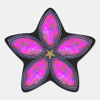 Jeweled Star - Magenta Star Sticker