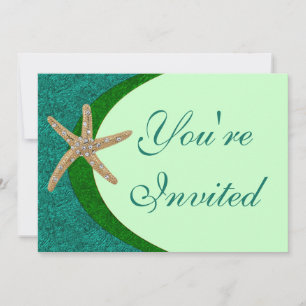 Jeweled Starfish Party Invitation