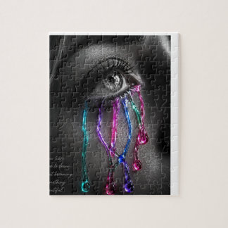 Jeweled Tears Gothic Eye Art Puzzle