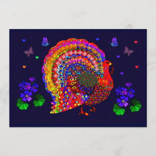 Jeweled Turkey Invitation