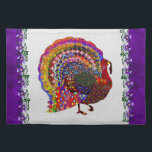 Jeweled Turkey Placemat<br><div class="desc">You've never seen a turkey like this one. It has jewels, stars, hearts, and all kinds of shiny sparklies making up its feathers. This is no ordinary turkey. You'll draw admiring looks and memorable glances with a card, sticker, or a festive shirt to wear for Thanksgiving dinner.</div>