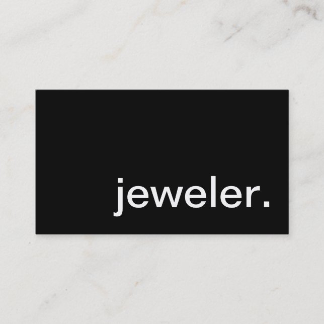 jeweler. business card (Front)