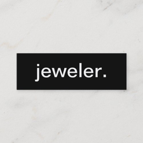 Jeweler Business Card