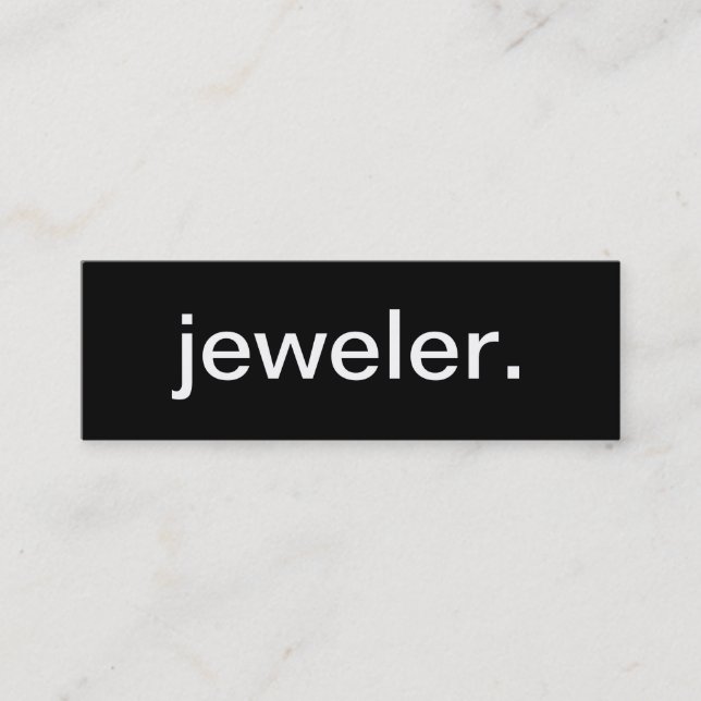 Jeweler Business Card (Front)