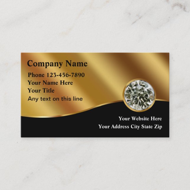 Jeweler Business Cards (Front)