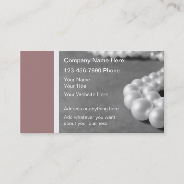 Jeweler Business Cards (Front)