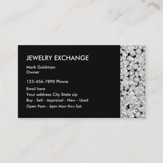 Jeweler Business Cards (Front)