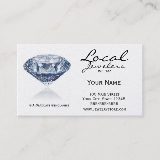 Customizable Jeweler Card Business Card